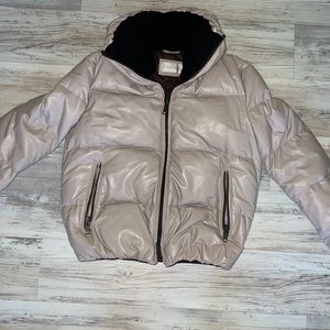 Vericci leather cropped jacket